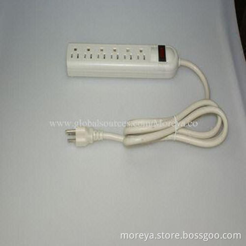 American Standard Power Strip with Plastic Cover, 15A Maximum Current